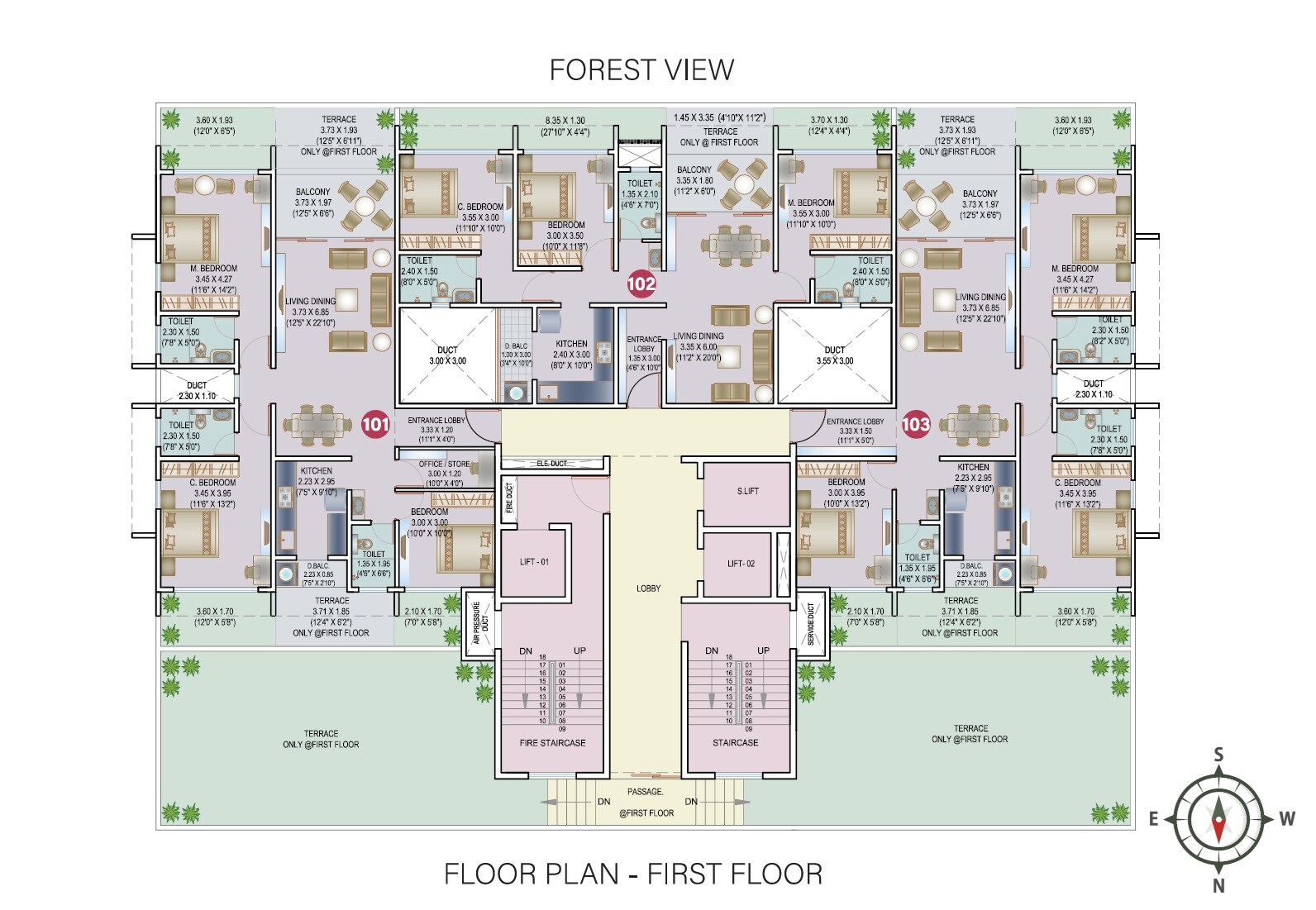 Space Paramount Tower Floor Plans