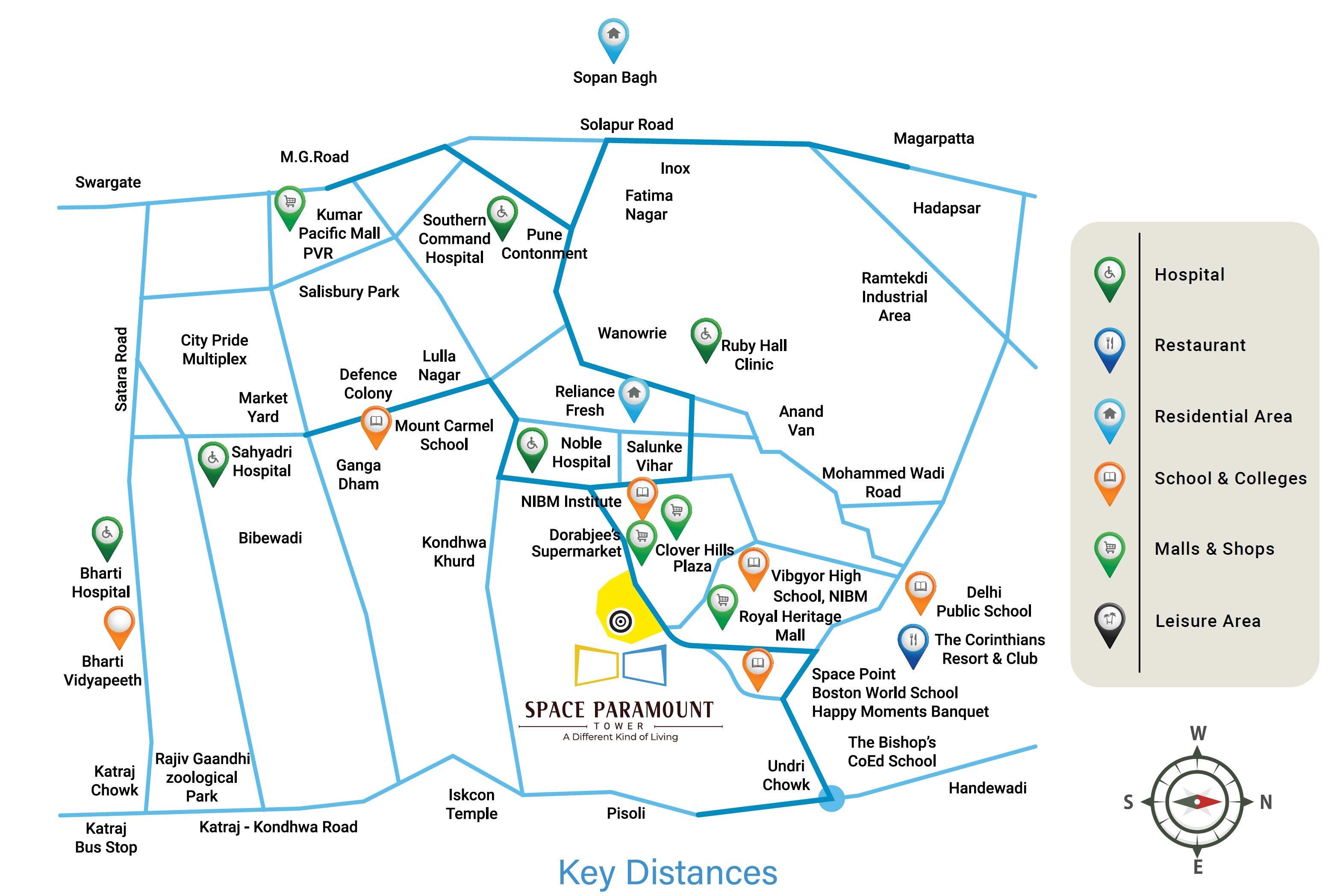 Space Paramount Tower Location Image