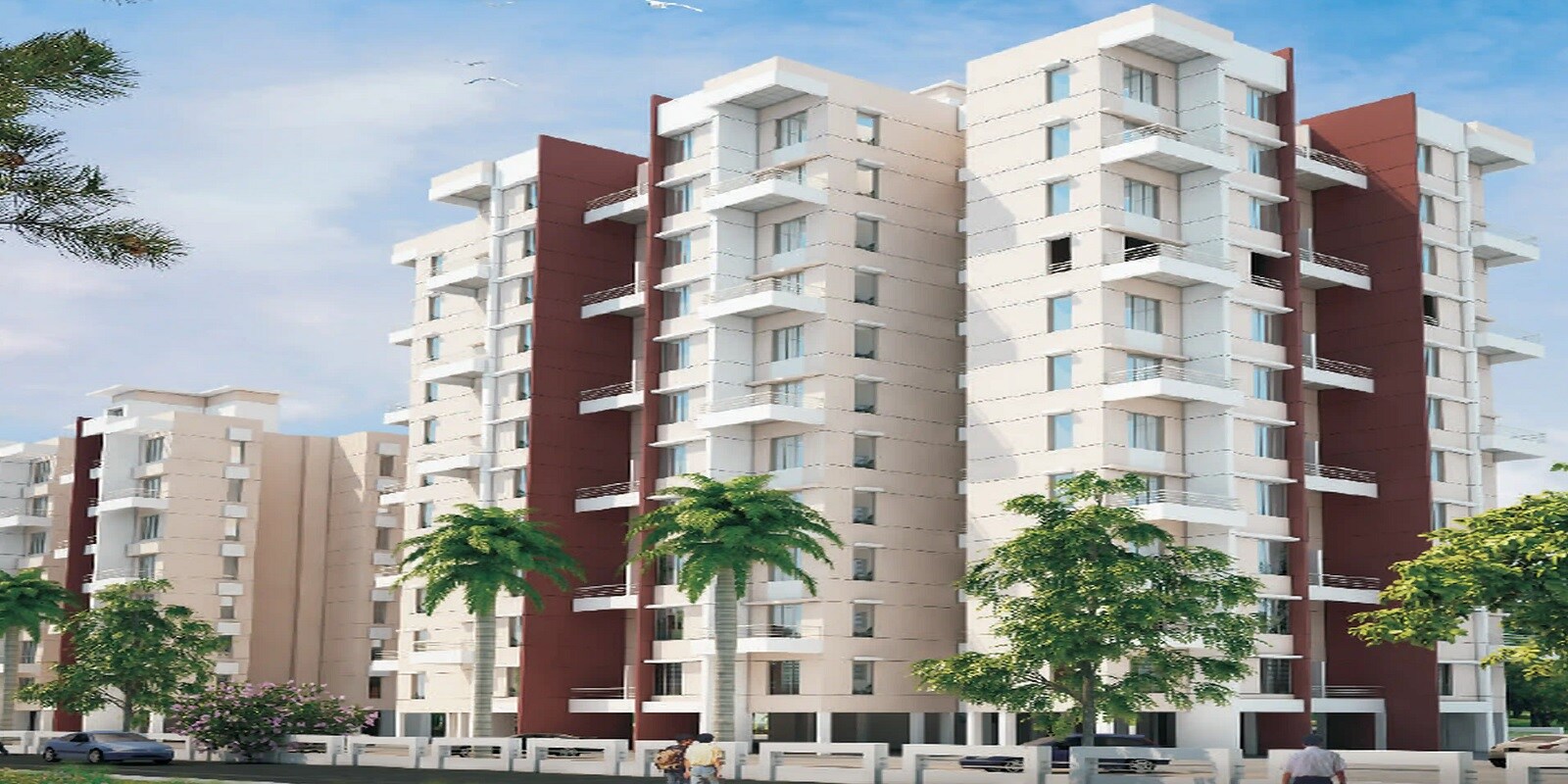 Spine City Residency residential project in Kharabwadi