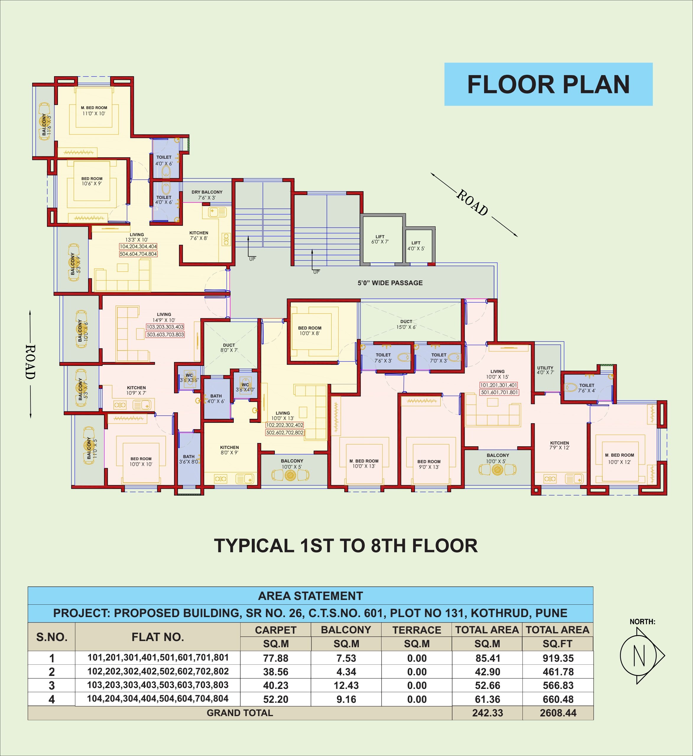 SR Tirupati Nivas Floor Plans
