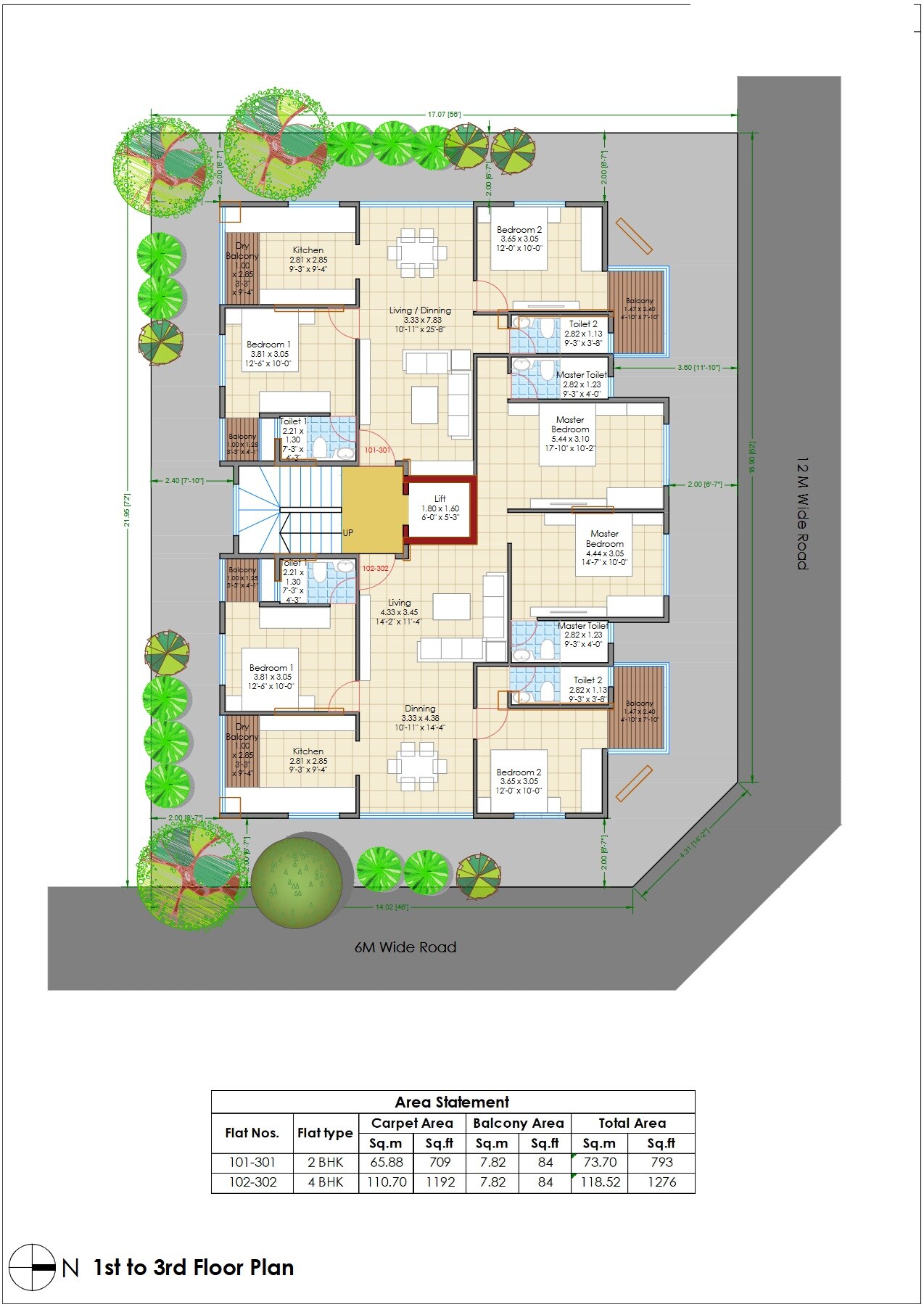 SRK Rupashri Apartments Floor Plans