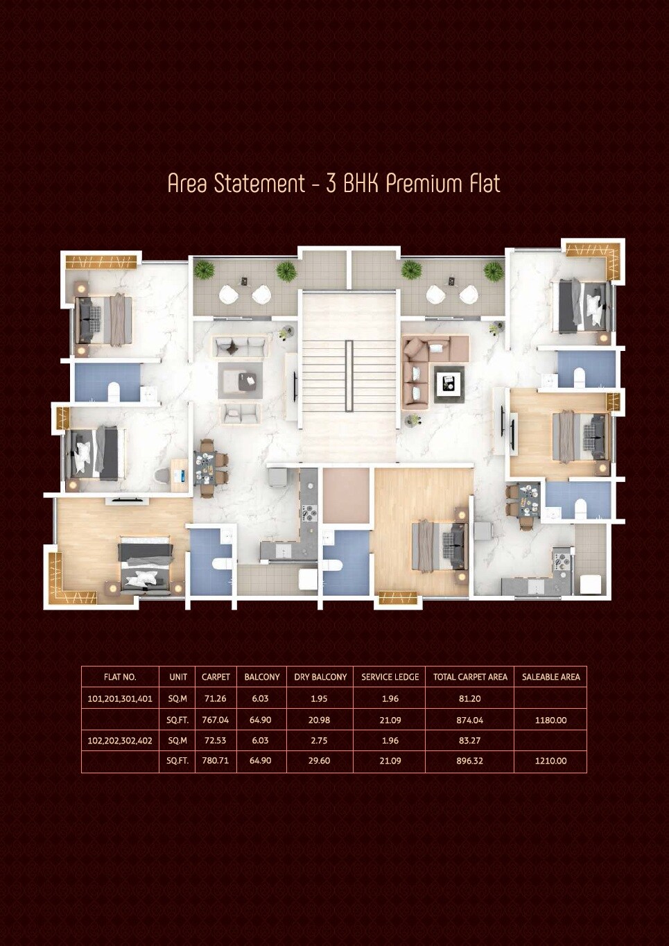 SRR Royal Petals Floor Plans