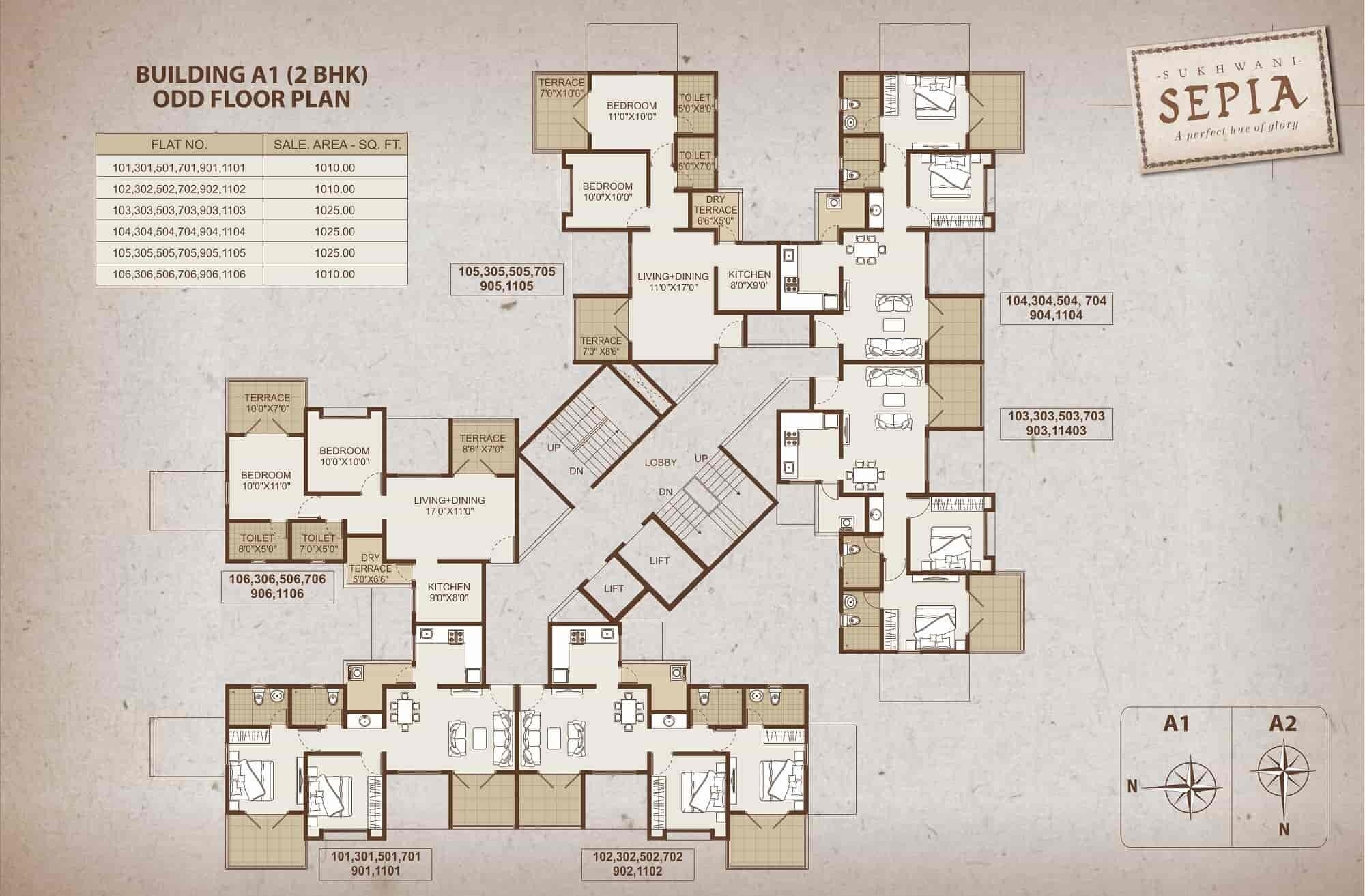Sukhwani Sepia Floor Plans 2