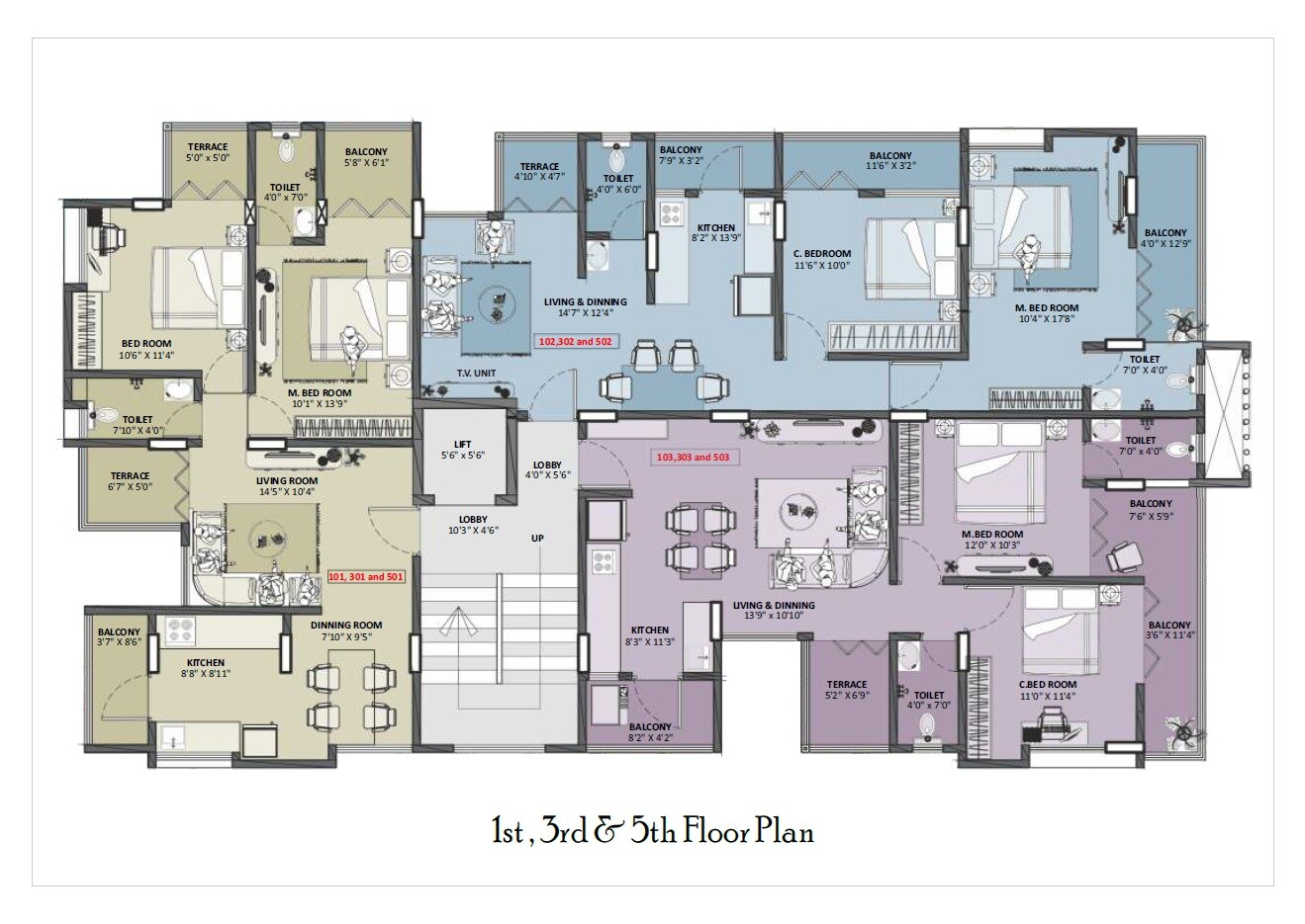 Suman Renaissance Floor Plans