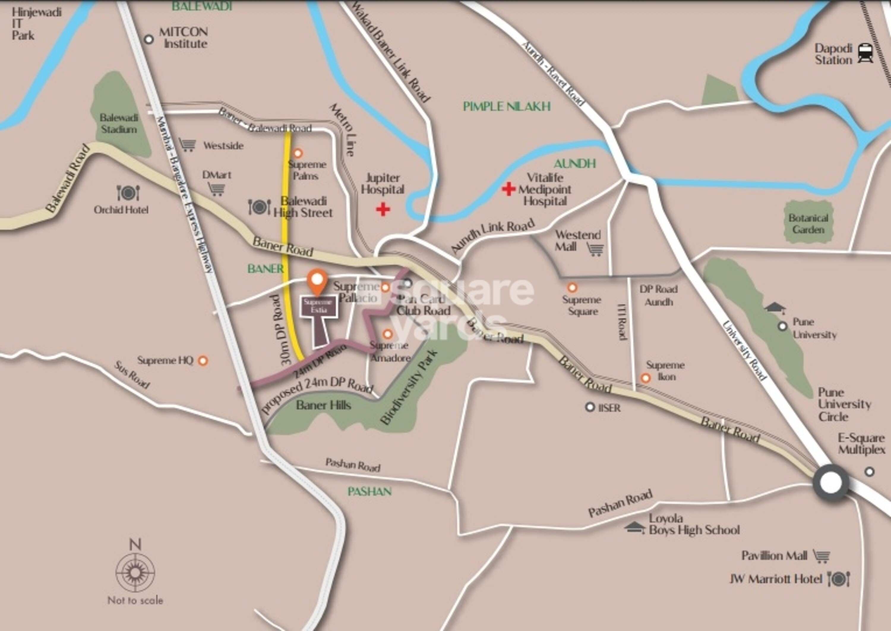 Supreme Estia Phase 1 in Baner, Pune 87.00 Lac Floor Plans