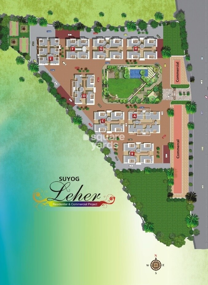 Suyog-Leher_a painting of a city with a train on top of it