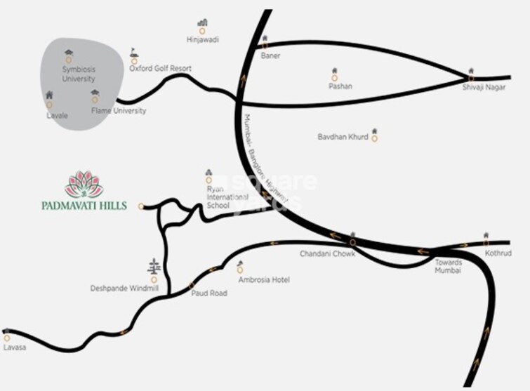 Suyog Padmavati Hills Location Image