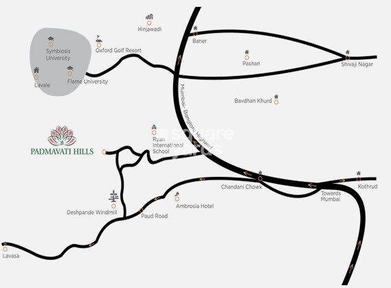 Suyog Padmavati Hills Location Image