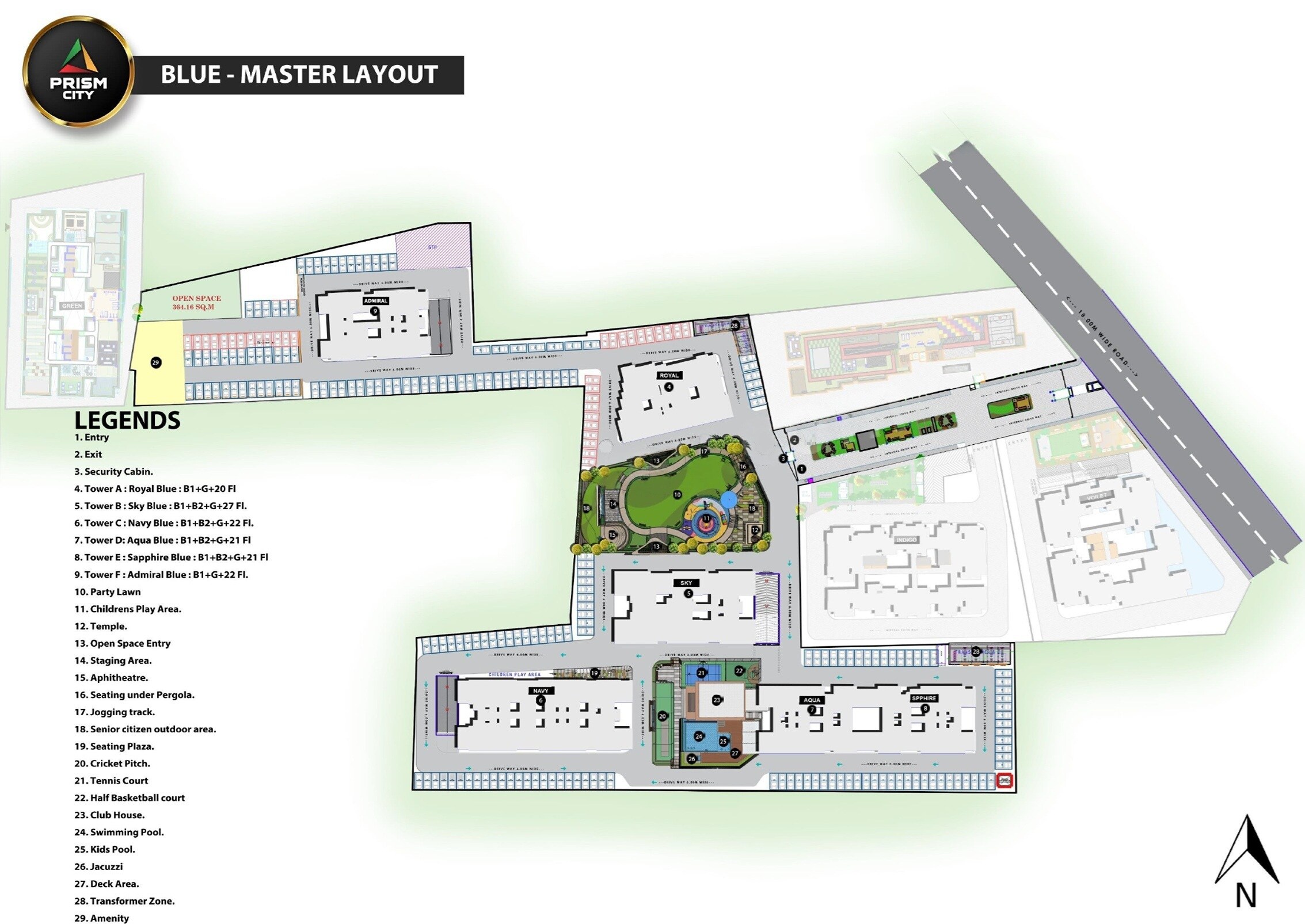 Swastik Prism City Blue Master Plan Image