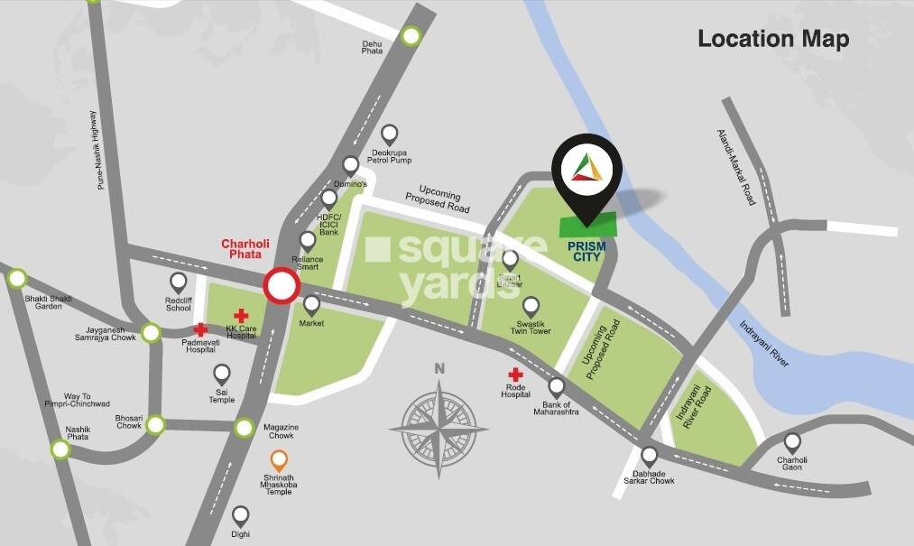 Swastik Prism City Indigo