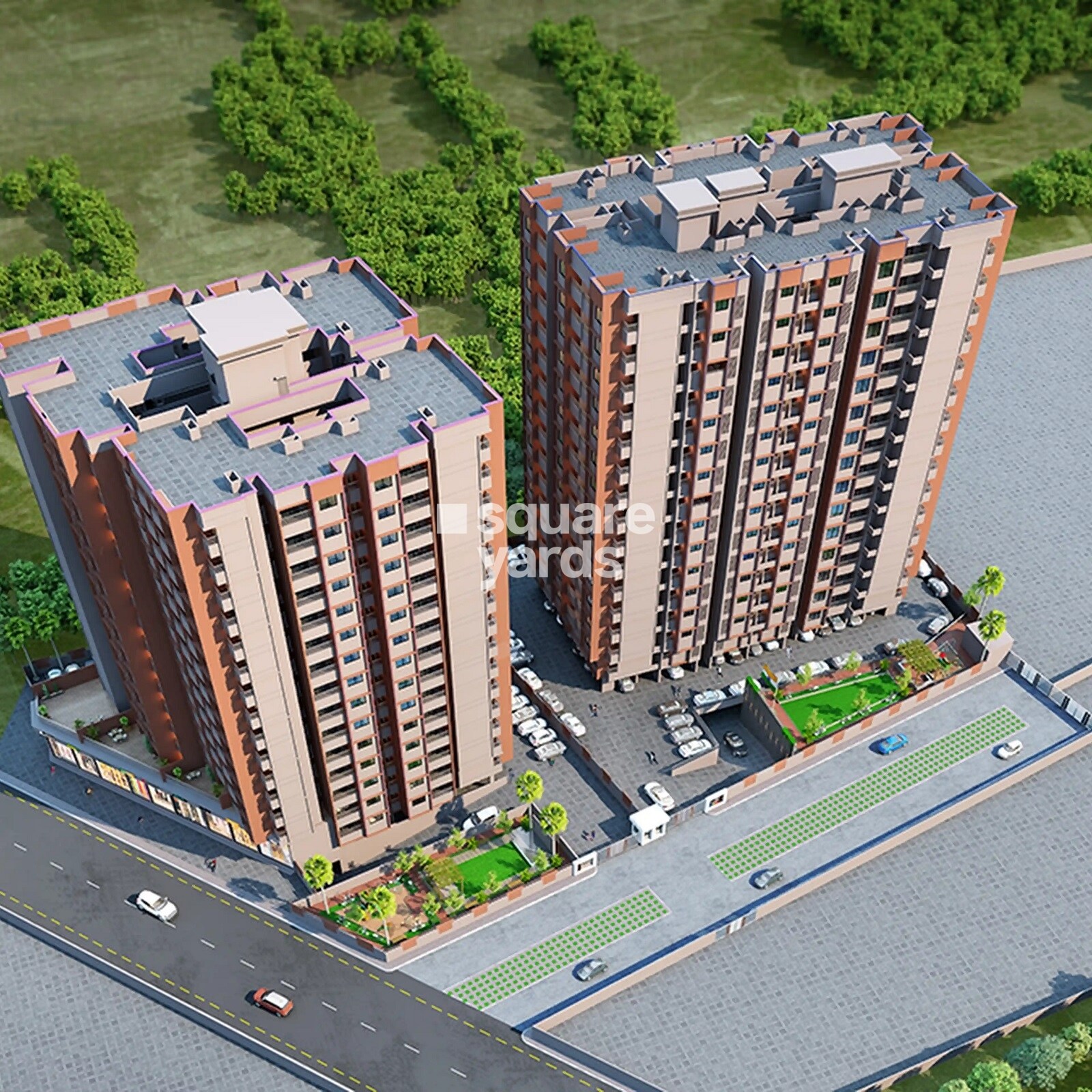 Swastik Prism City Violet