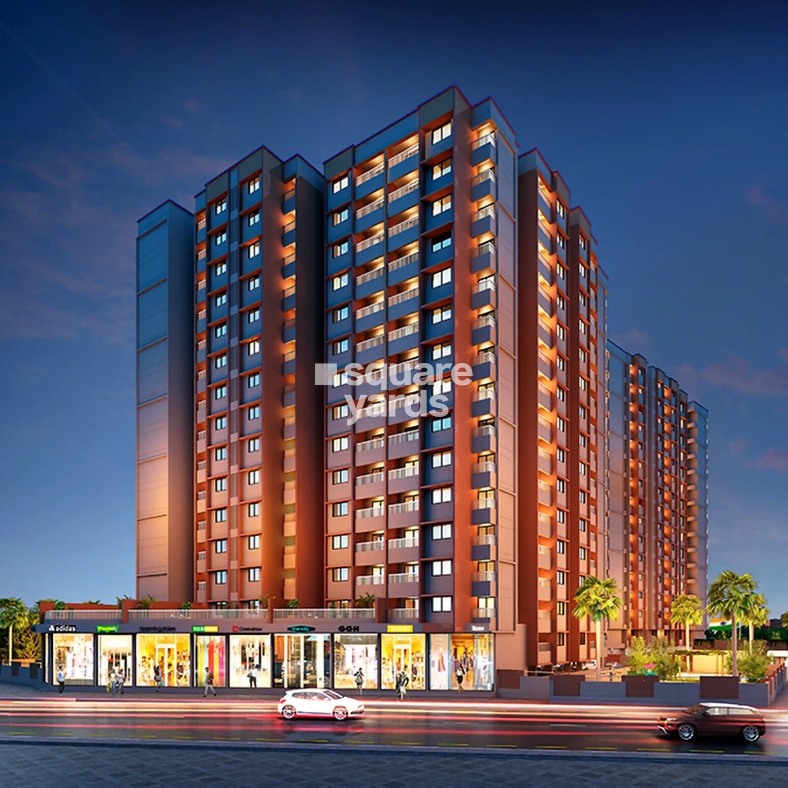 Swastik Prism City Violet