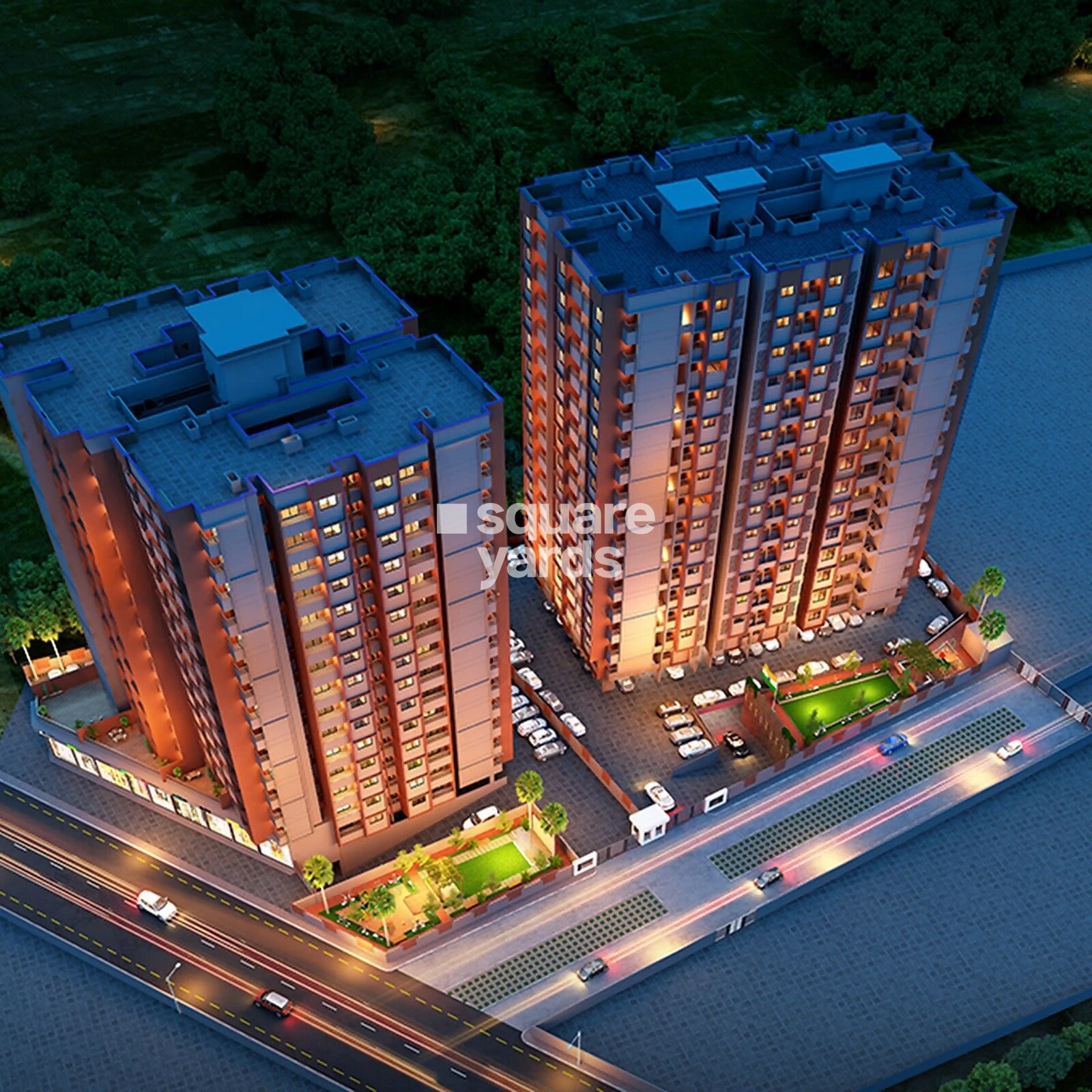 Swastik Prism City Violet