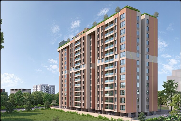 Swastik Prism City Yellow Apartment Exteriors 1