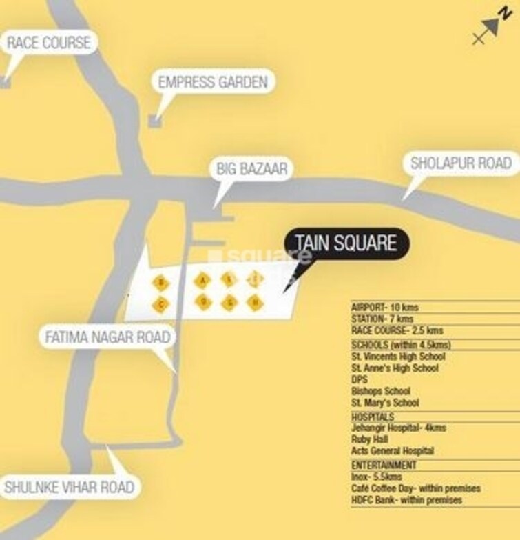 Tain Square Location Image