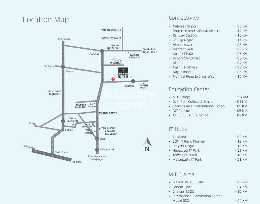 Tanish Orchid Location Image