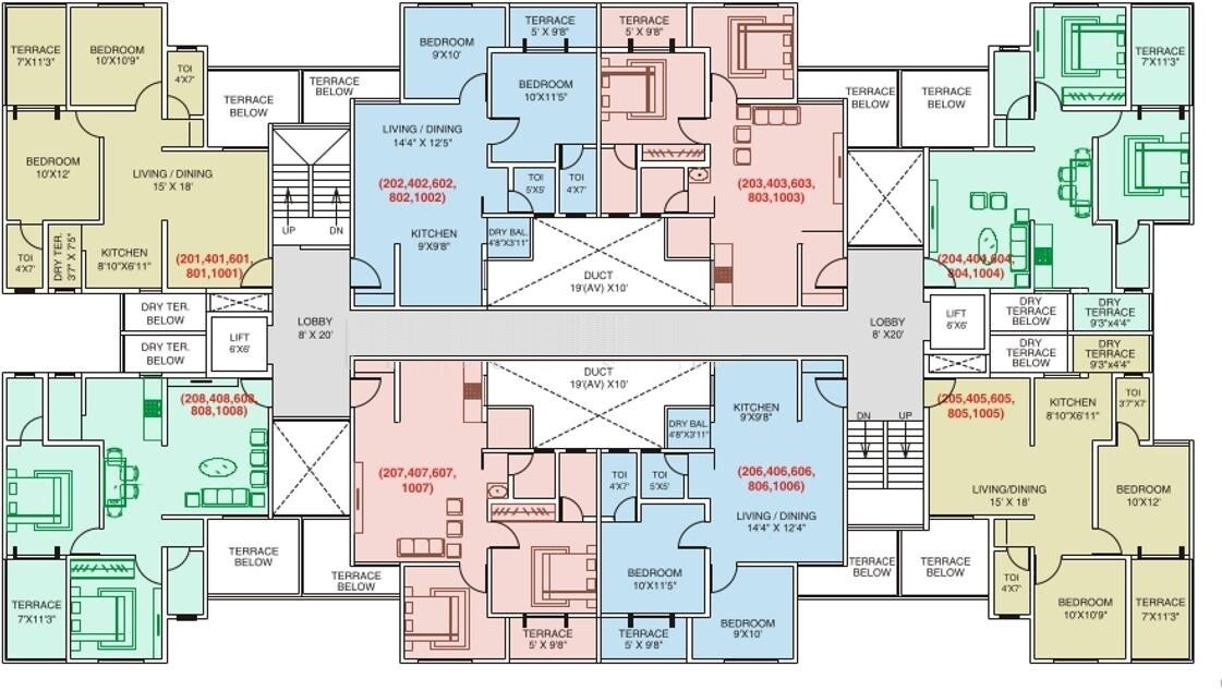 Tejas Pooja Poorva Shrushti Floor Plans
