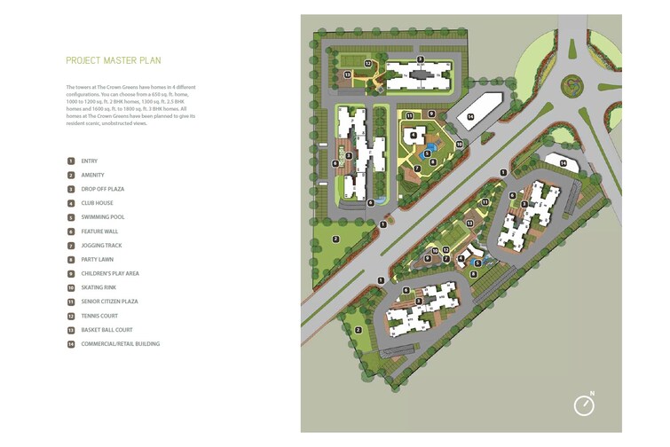 The Chatterjee The Crown Greens Master Plan Image