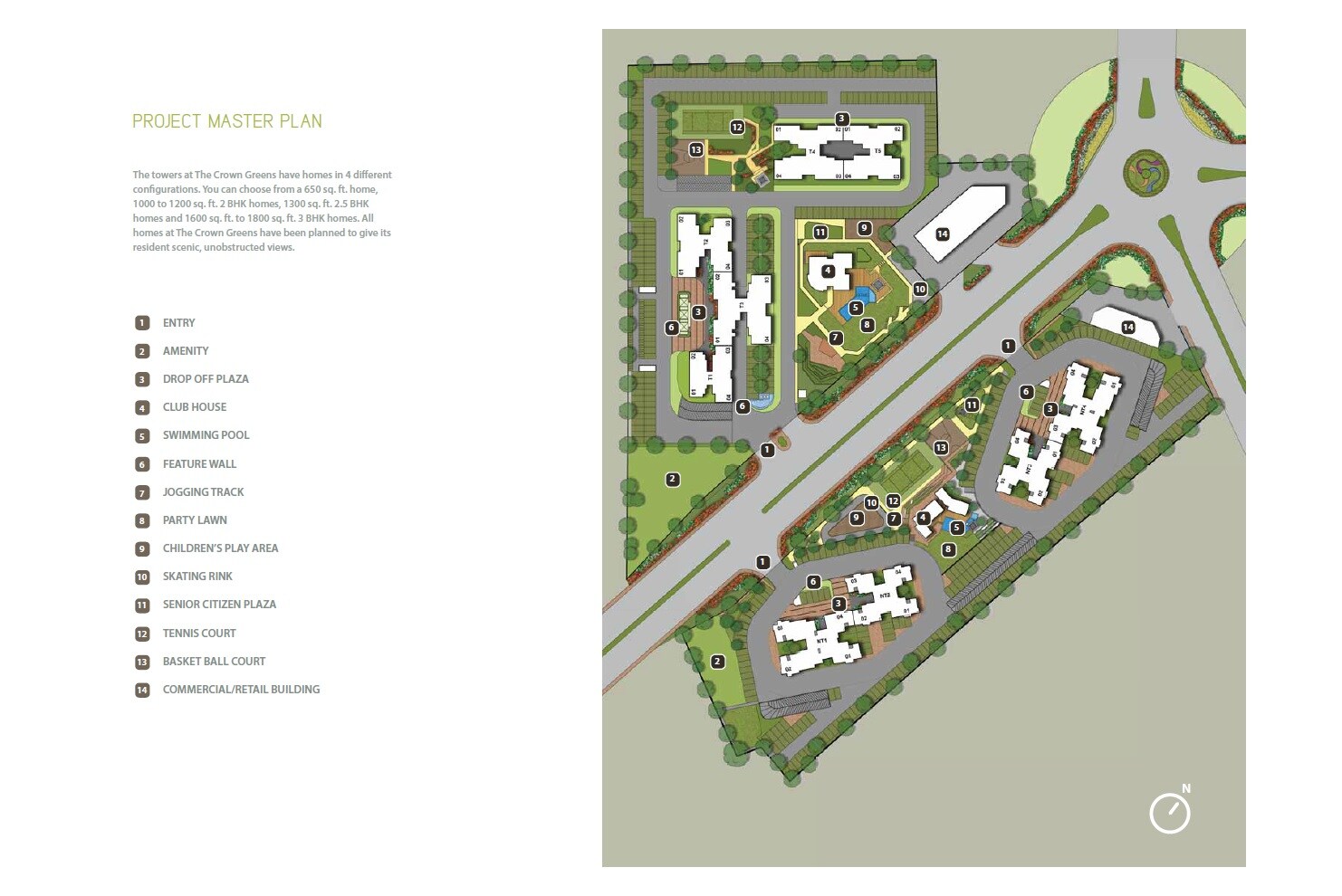 The Chatterjee The Crown Greens Master Plan Image