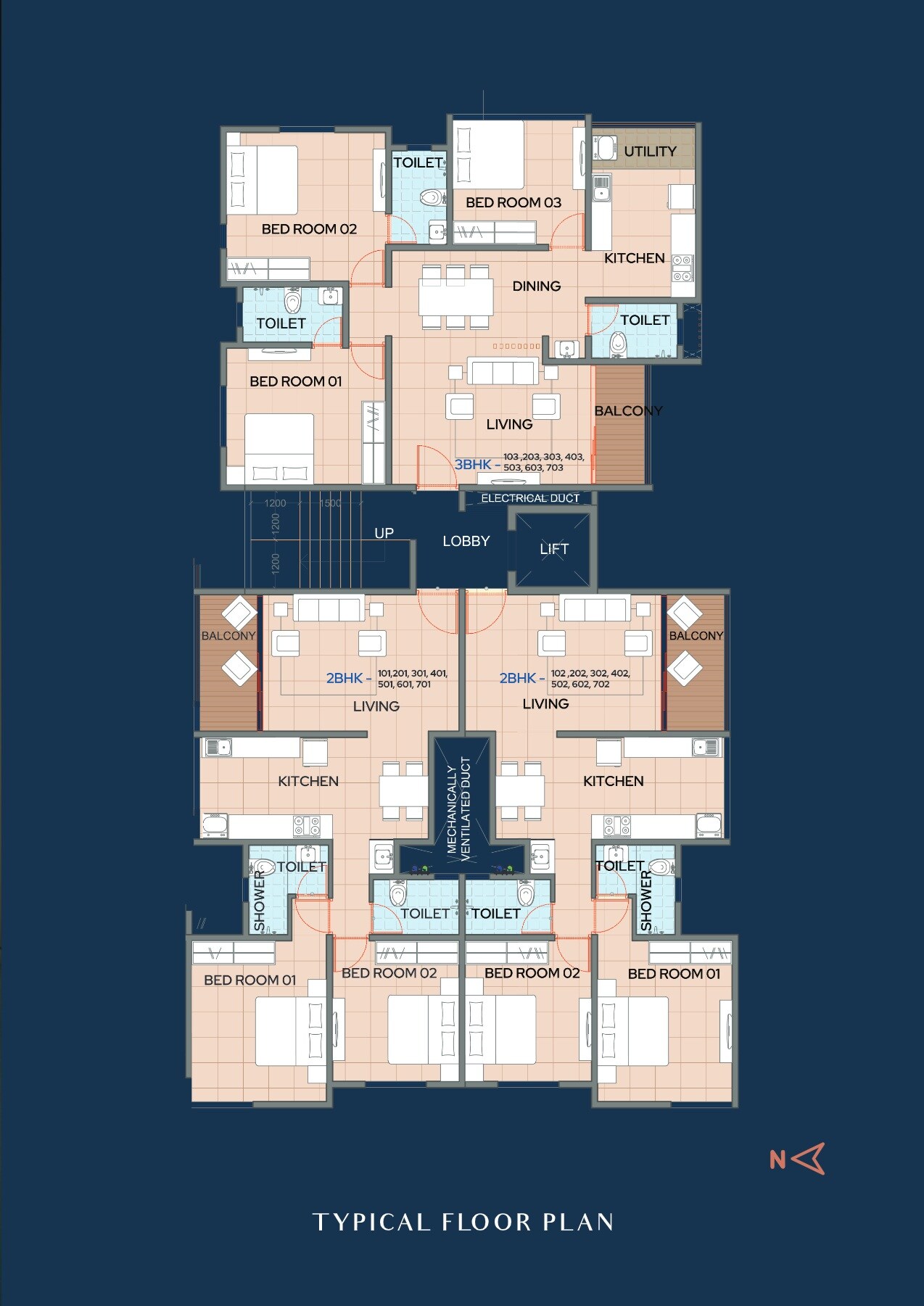 The Nest Reshma Heights Floor Plans