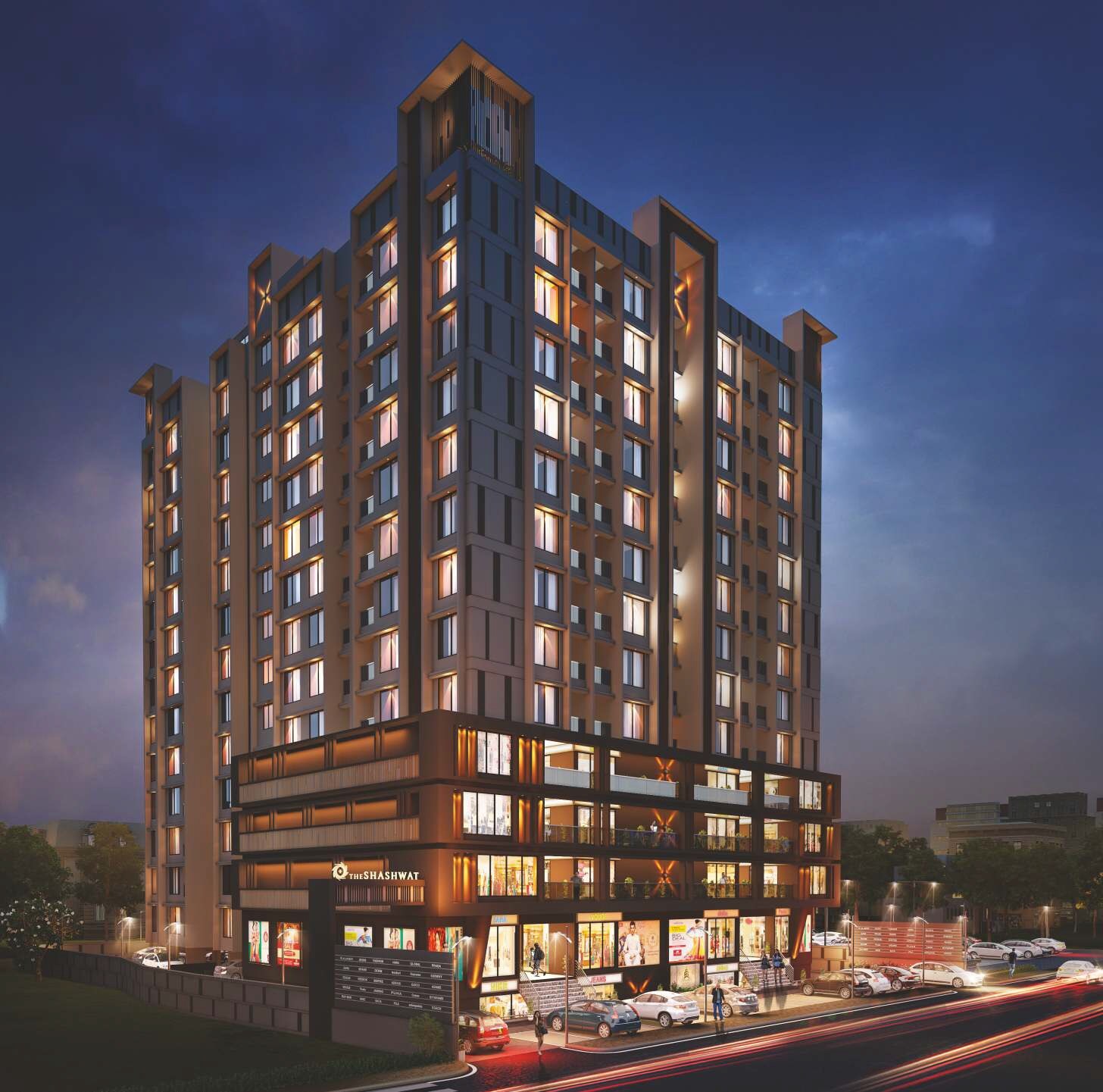 The Shashwat Apartment Exteriors