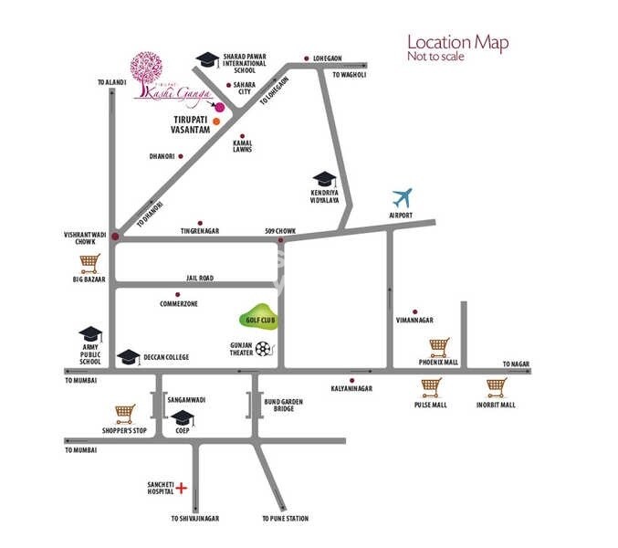 Tirupati Kashi Ganga Location Image