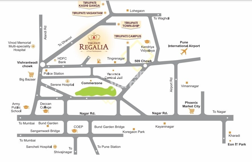 Tirupati Regalia Location Image