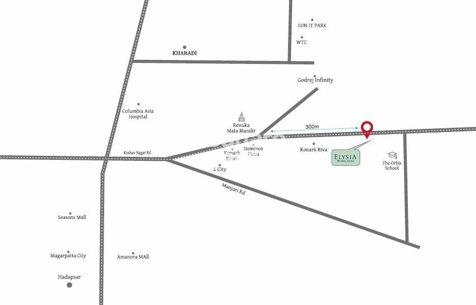 Triaa Elysia Location Image