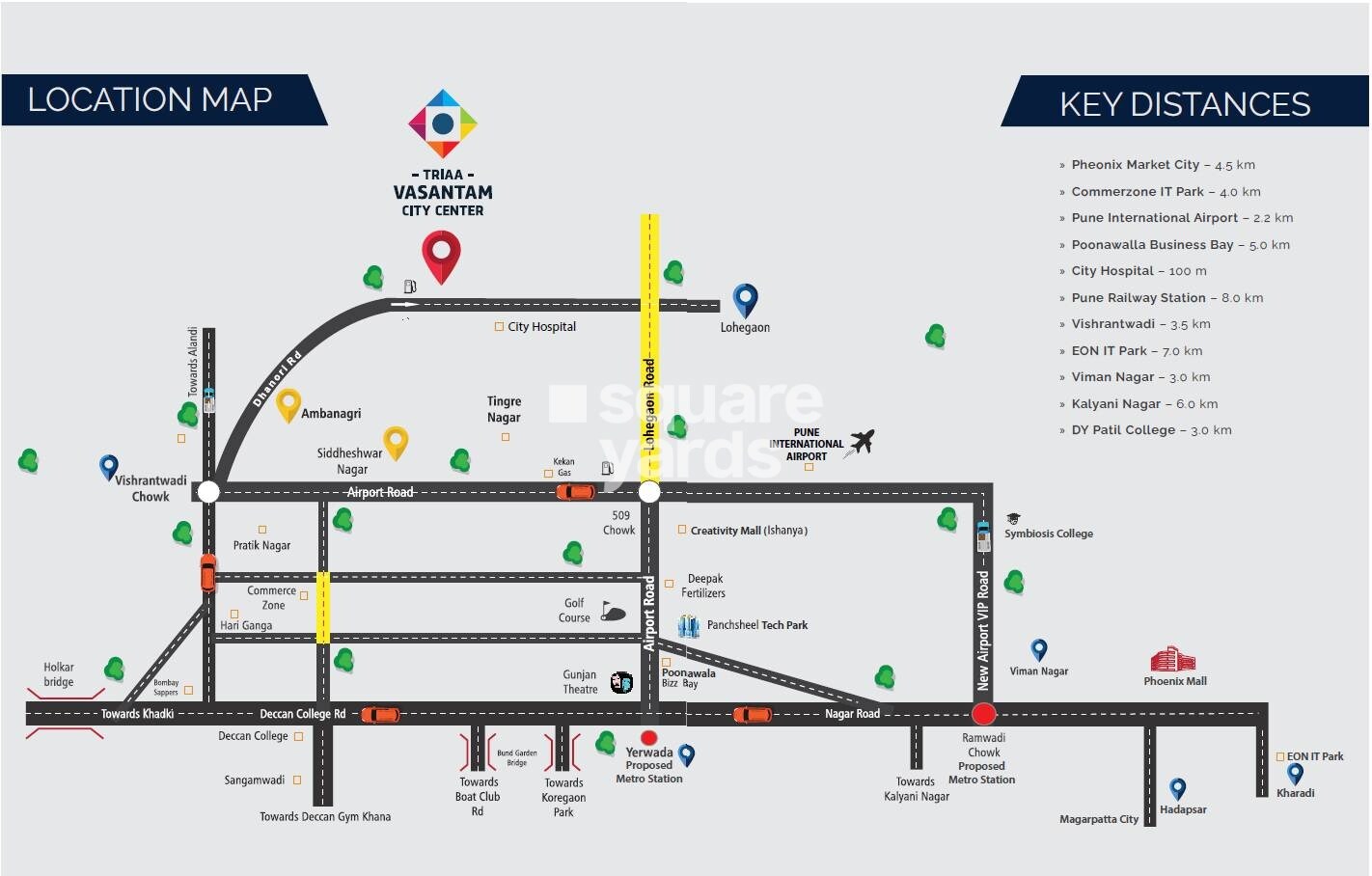 Triaa Vasantam City Center Location Image