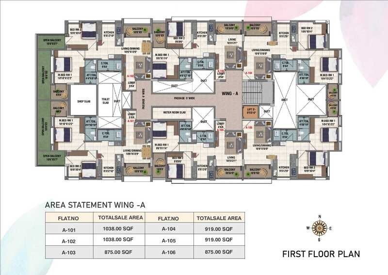 Trident Gaurinandan Heights Floor Plans