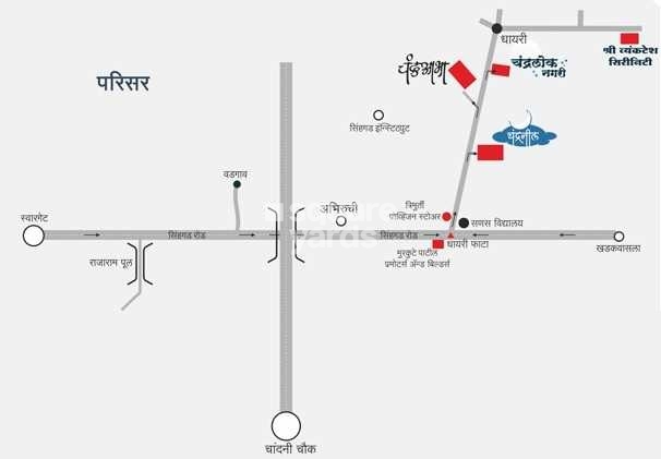 Trimurti Chandraabha Apartment Location Image