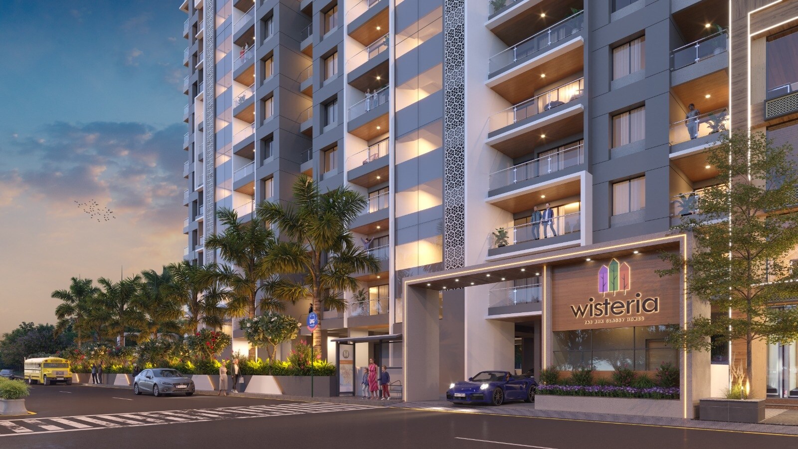 Trimurti Wisteria Entrance View