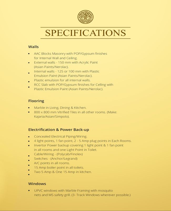 Trisha Suvarnaban Specification