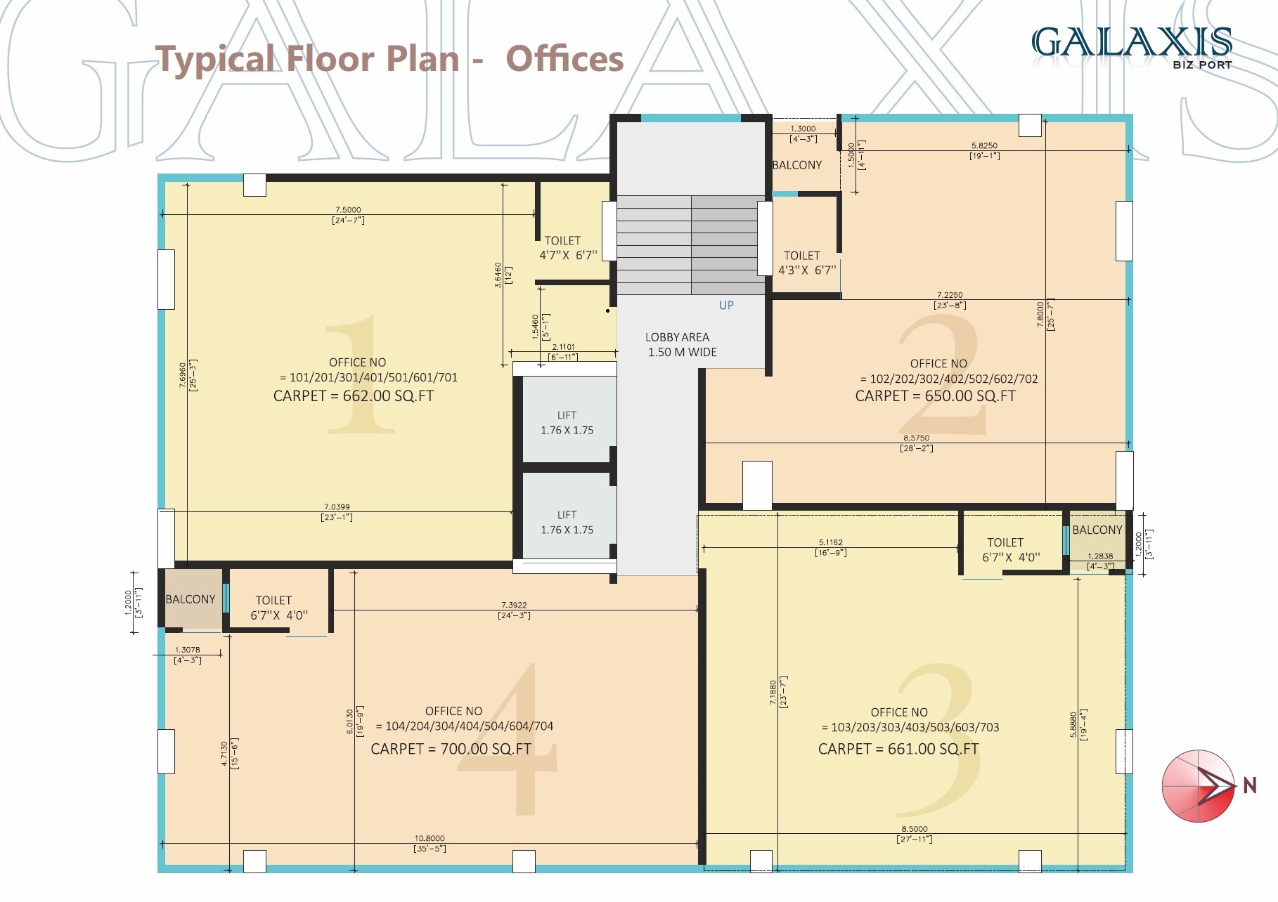 Trishikha Galaxis Biz Port Floor Plans