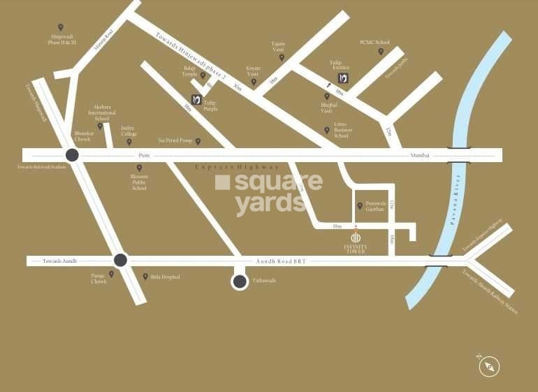 Tulip Infinity Tower Location Image