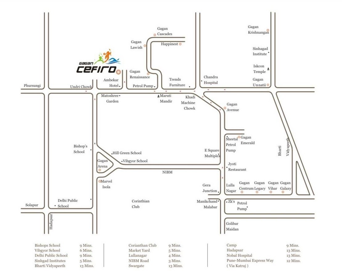 Unnati Gagan Cefiro Location Image
