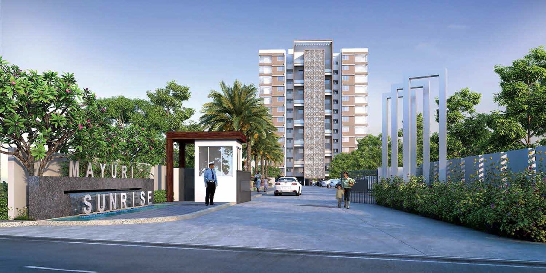 V Satav Mayuri Sunrise Entrance View