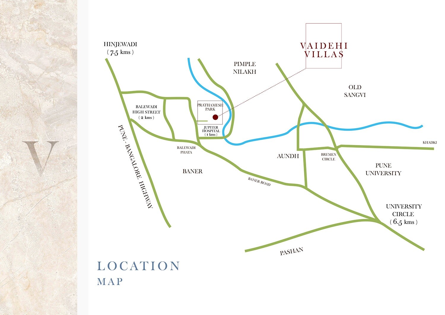 Vaidehi Villas Location Image 1