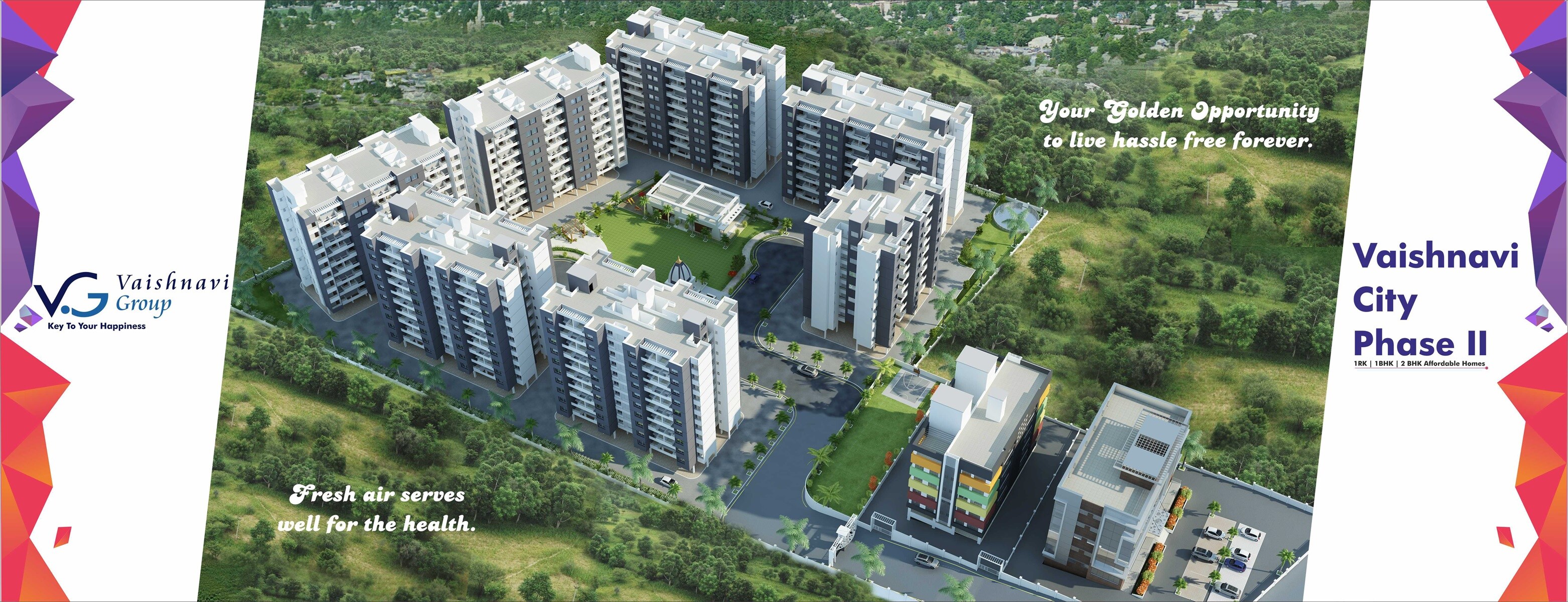 Vaishnavi City Phase II Tower View