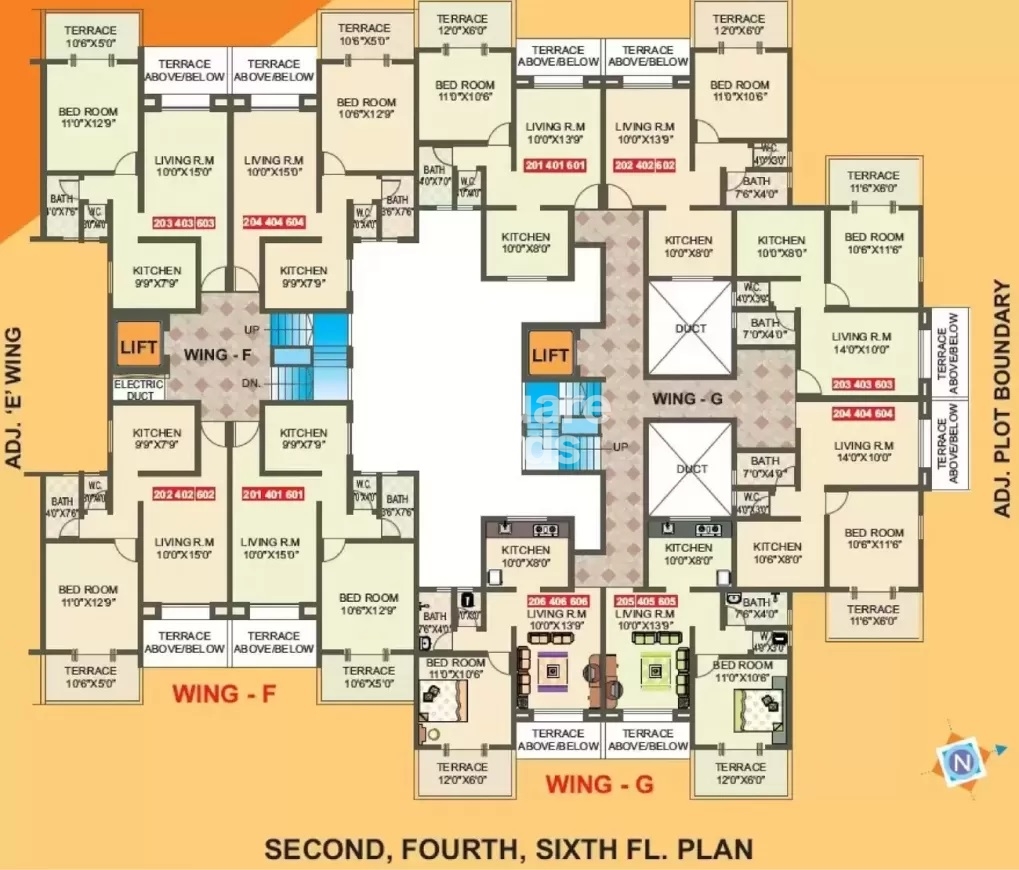 Vaishnavi Sahil Heights Floor Plans