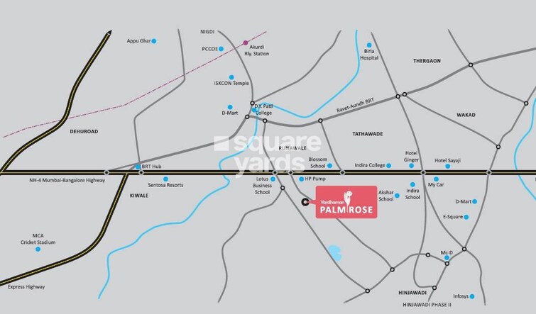 Vardhaman Palm Rose Location Image