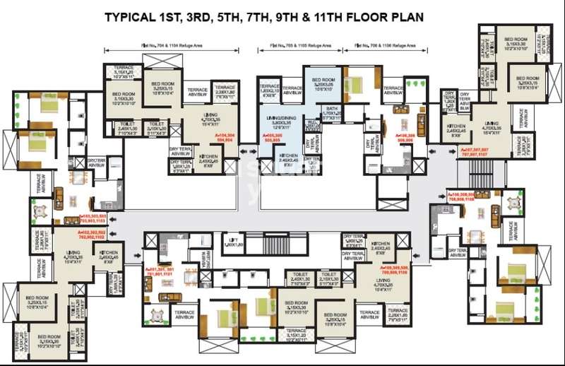 vardhaman residency wakad project floor plans1