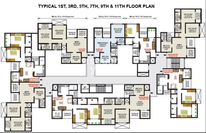 Vardhman Residency Floor Plans