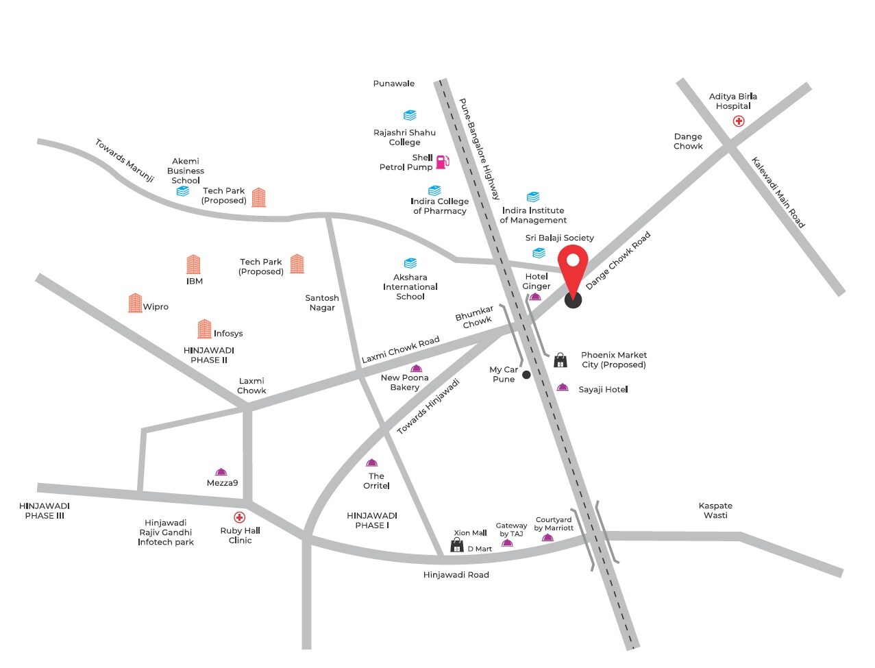 Vasant Infinia Location Image