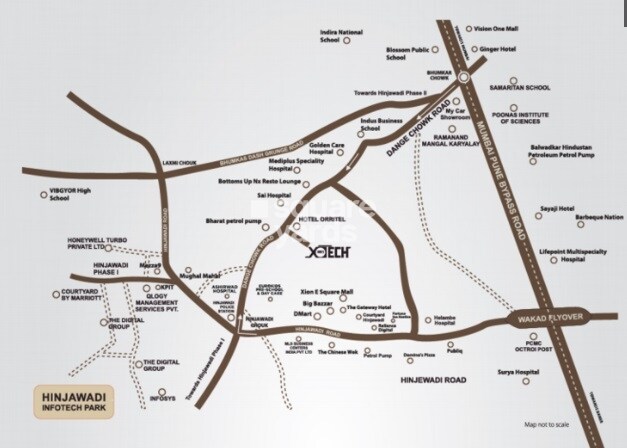 Vascon Xotech Homes phase 2 Location Image
