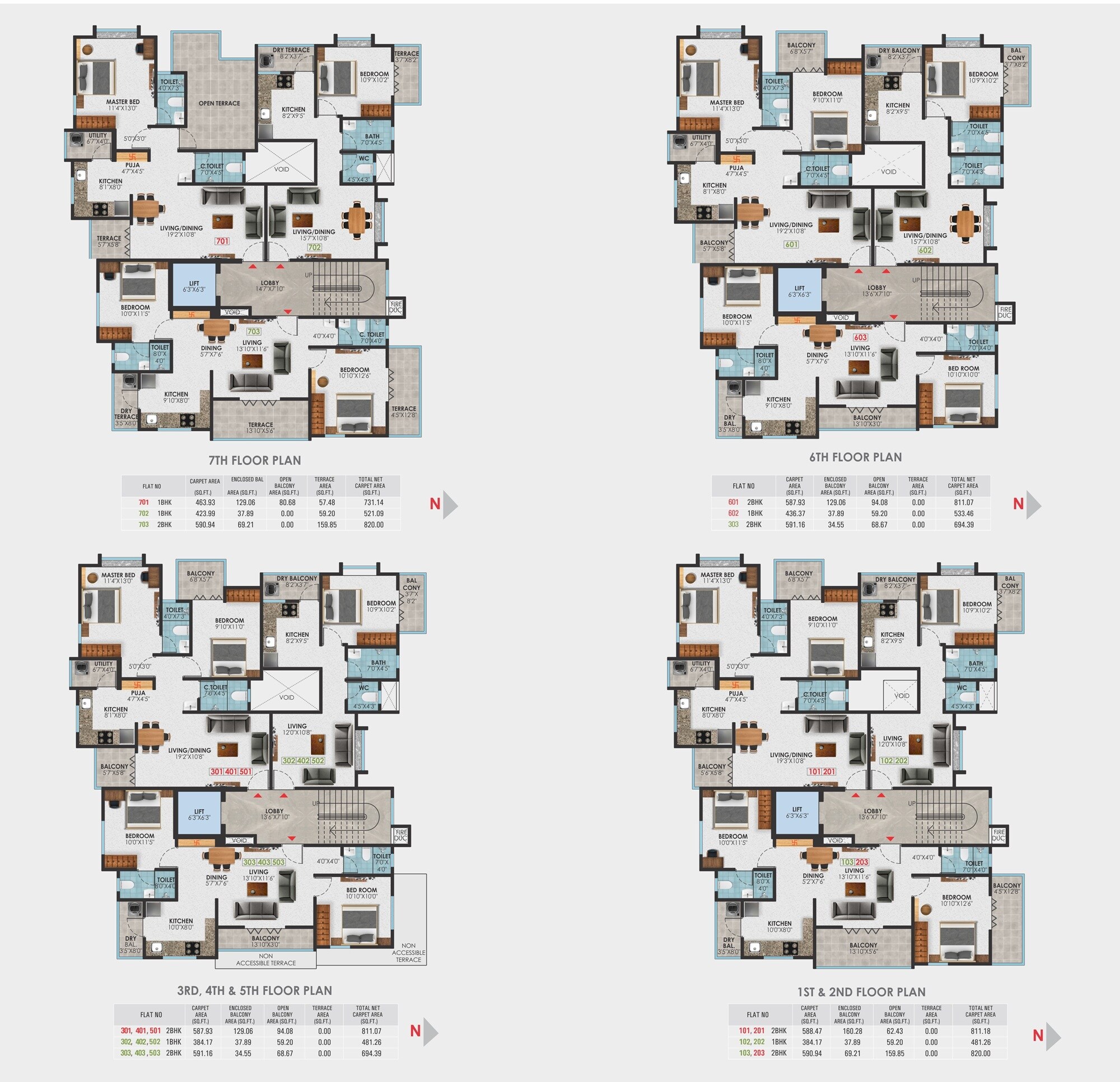 Vastuspace Stella Blue Floor Plans