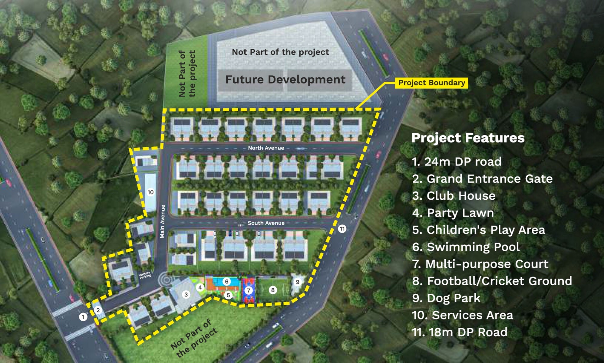 Vasupujya Neco Officers Ville Master Plan Image