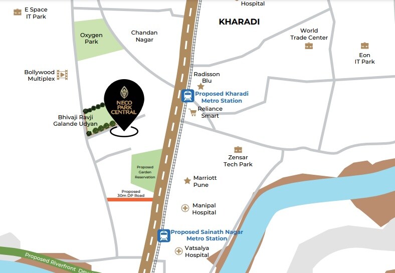 Vasupujya Neco Park Central Location Image