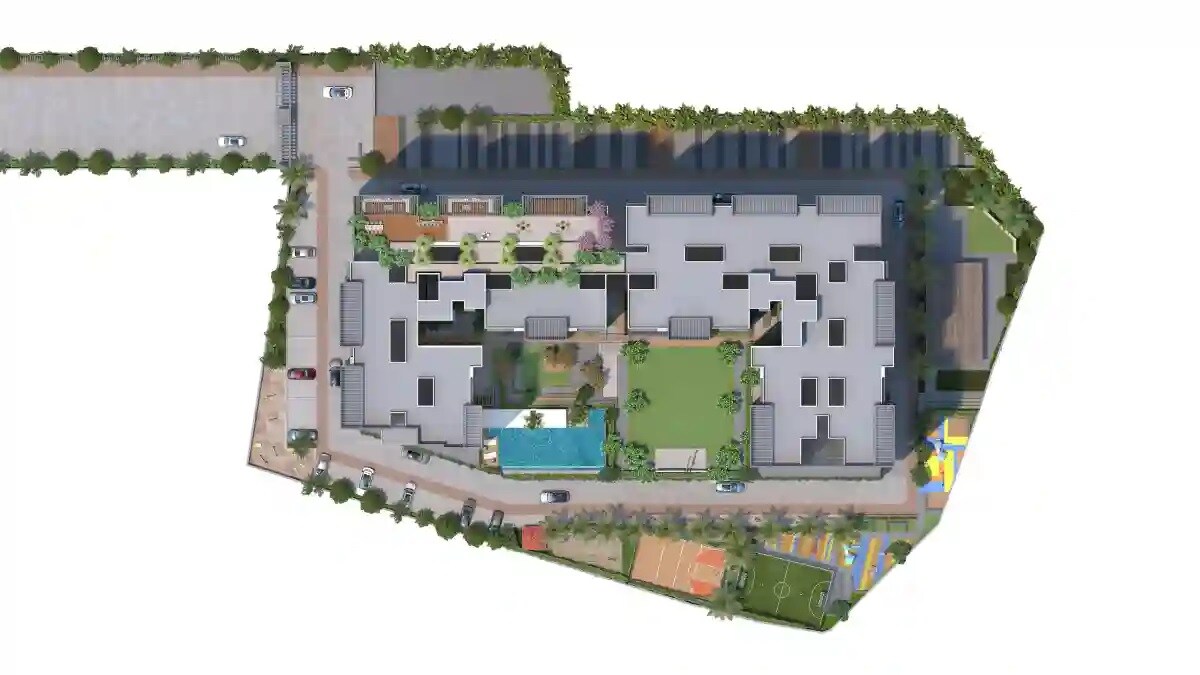 Vasupujya Neco Park Central Master Plan Image