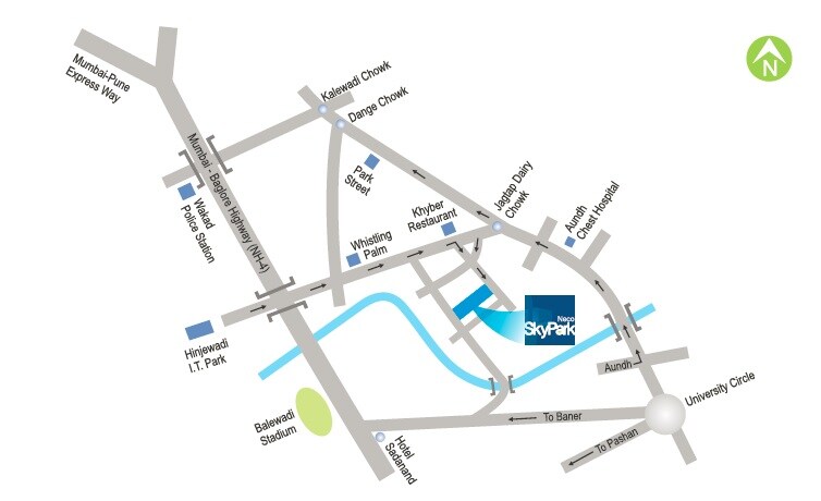 Vasupujya Neco SkyPark Location Image